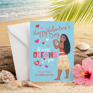 Disney’s Moana Cross Oceans Friendship Valentine Card