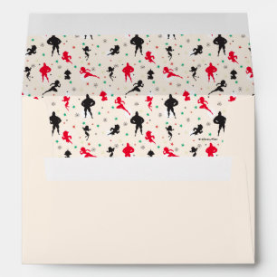 Disney   The Incredibles   Christmas Pattern Envelopes
