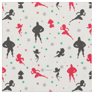 Disney   The Incredibles   Christmas Pattern Fabric
