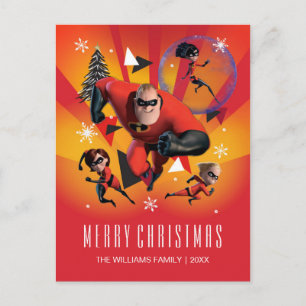 Disney   The Incredibles   Holiday Heroes Postcard