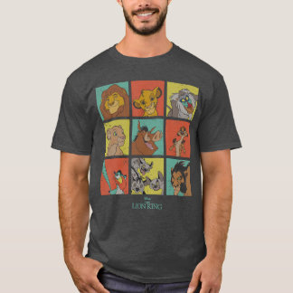 Disney The Lion King Characters 90s Grid T-Shirt