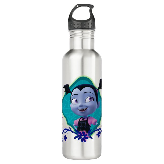 Disney | Vampirina - Vee - Gothic Floral 710 Ml Water Bottle (Front)
