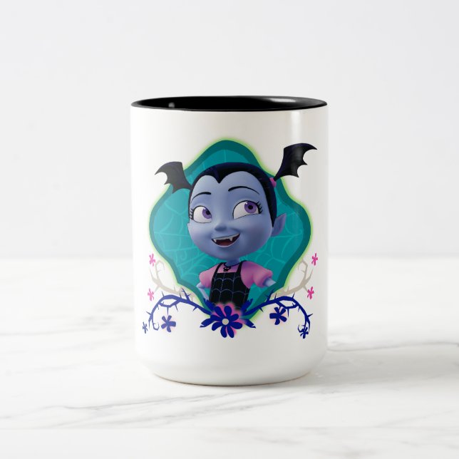 Disney | Vampirina - Vee - Gothic Floral Two-Tone Coffee Mug (Center)