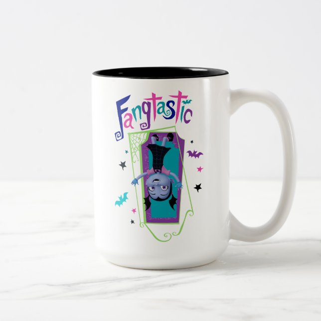 Disney | Vampirina - Vee - Spooky Typography Two-Tone Coffee Mug (Right)