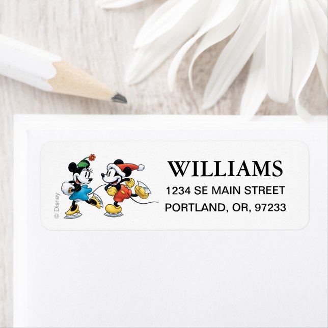 Disney vintage | Mickey & Minnie Patinage sur glac (En situation)