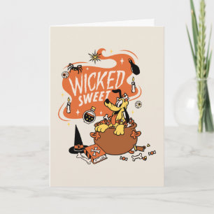 Disney Vintage Pluto Wicked Sweet Halloween Card