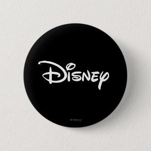Disney White Logo 2 Inch Round Button