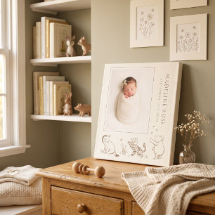 Disney Winnie the Pooh Baby Name Canvas Print