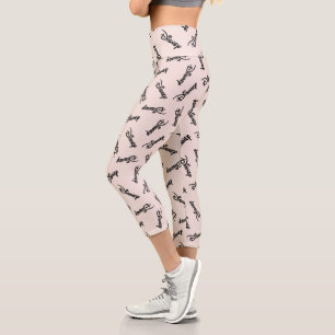 Disney Word Logo Pattern Capri Leggings