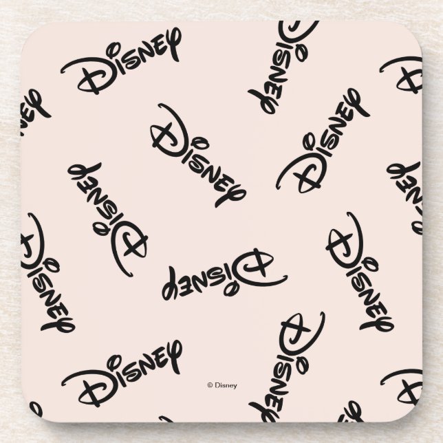 Disney Word Logo Pattern Coaster (Front)