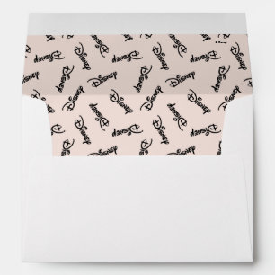 Disney Word Logo Pattern Envelope