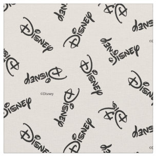 Disney Word Logo Pattern Fabric