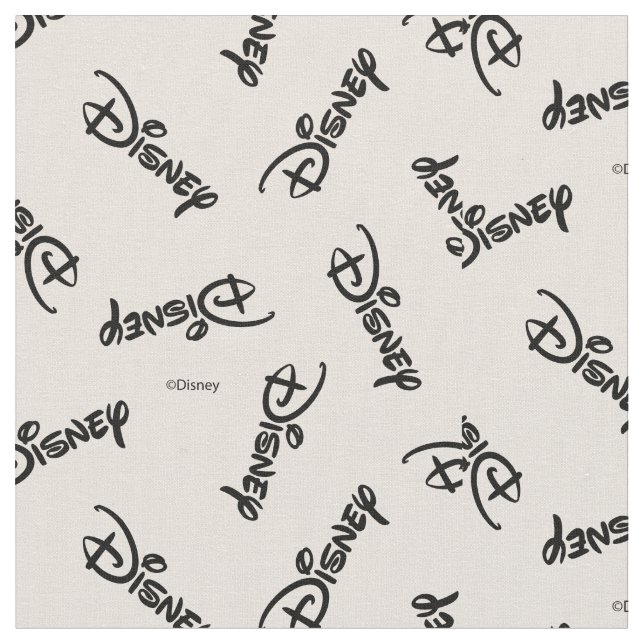 Disney Word Logo Pattern Fabric (Close Up)