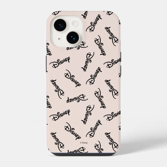 Disney Word Logo Pattern iPhone Case (Back)