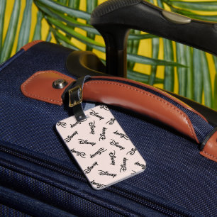 Disney Word Logo Pattern Luggage Tag