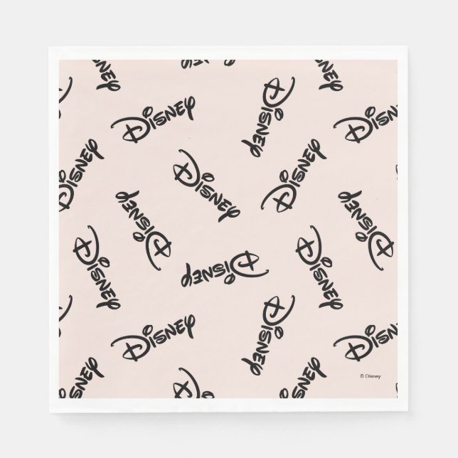 Disney Word Logo Pattern Napkin (Front)