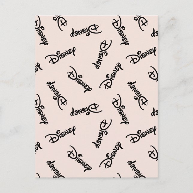 Disney Word Logo Pattern Postcard (Front)