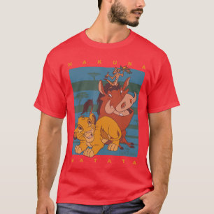 Disneyhe Lion King Hakuna Matata Squad Retro vinta T-Shirt