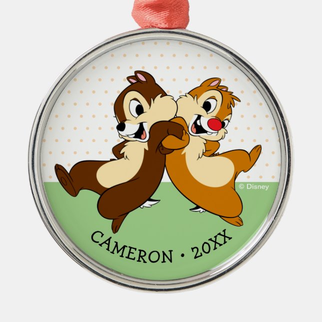 Disney's Chip 'n' Dale Metal Ornament (Front)