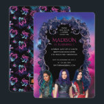Disney's Descendants Girl's Birthday Invitation<br><div class="desc">Announce your little one's royally wicked birthday bash with our enchanting Disney Descendants Girls Birthday Invitation! Featuring the iconic trio, Mal, Evie, and Uma, this invitation captures the spirit of Auradon and the Isle of the Lost. Set the stage for a magical celebration filled with friendship and fun. Perfect for...</div>