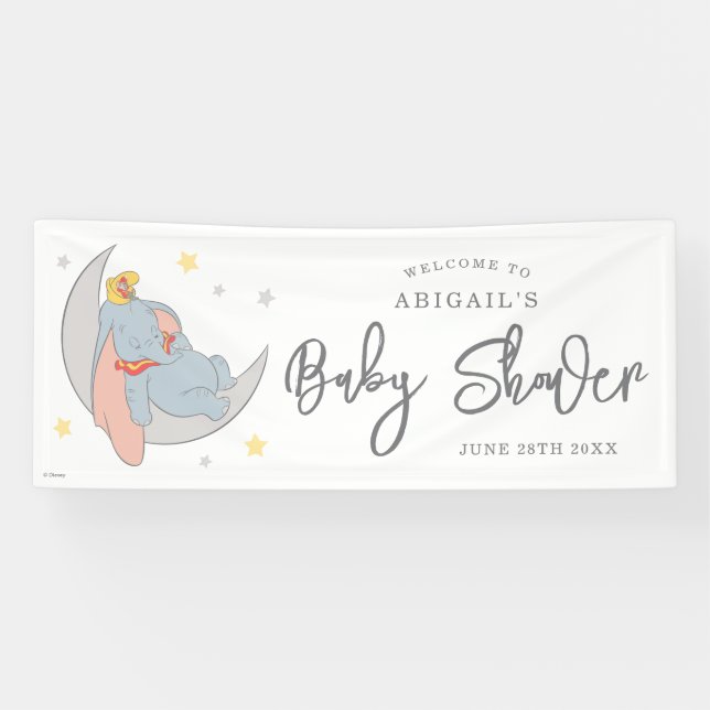 Disney's Dumbo | Over the Moon - Baby Shower Banner (Horizontal)