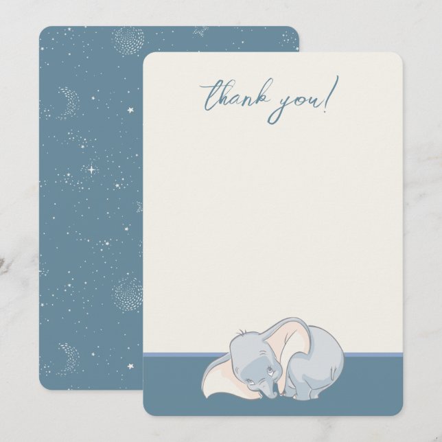 Disney's Dumbo | Over the Moon - Thank You Card (Front/Back)