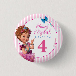 Disney's Fancy Nancy Girl's Birthday 1 Inch Round Button