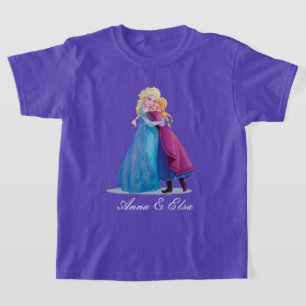 Disney's Frozen Anna and Elsa   Hugging T-Shirt