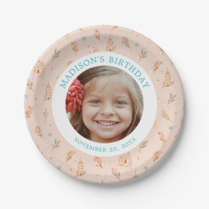 Disney's Frozen Arendelle Castle Girls Birthday Paper Plate