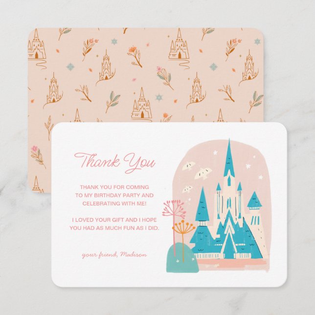 Disney's Frozen Arendelle Castle Thank You Invitation (Front/Back)
