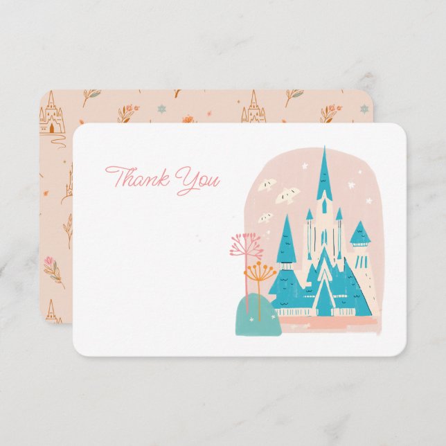 Disney's Frozen Arendelle Castle Thank You Invitation (Front/Back)