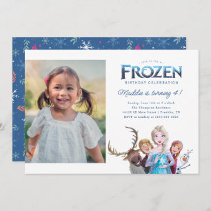 Disney's Frozen Birthday - Photo Invitation