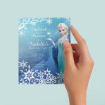 Disney's Frozen Elsa Birthday Party Invitation<br><div class="desc">Bring the magic of Frozen to life with this Elsa-themed birthday invitation! Featuring Queen Elsa in a beautiful watercolor design, this enchanting invite is adorned with soft blues, purples, and shimmering snowflakes, capturing the wonder of winter. Personalize it with your child's name, age, and party details to create a one-of-a-kind...</div>