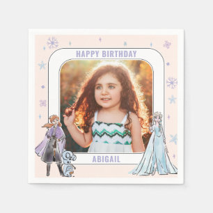 Disney's Frozen Girl's Snowflake Birthday Napkin