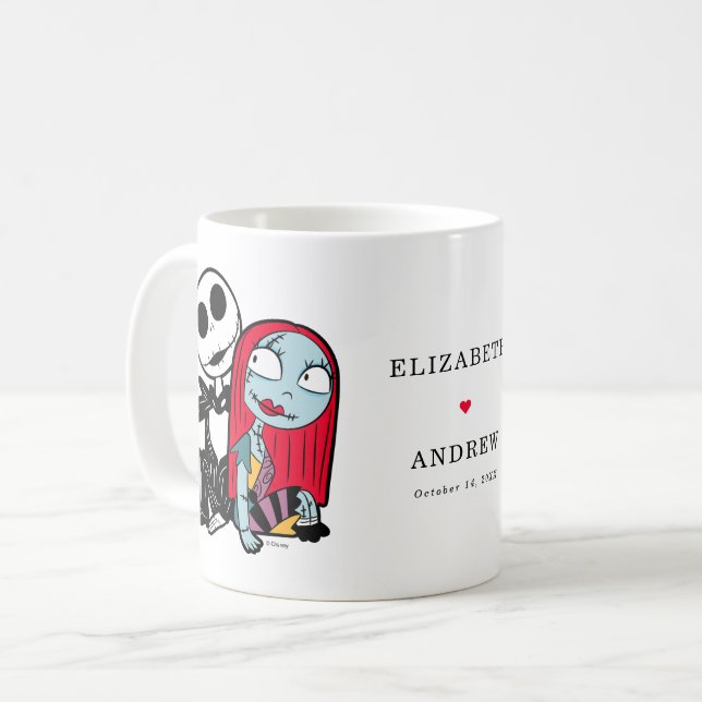 Disney's Jack and Sally Wedding  Coffee Mug (Front Left)