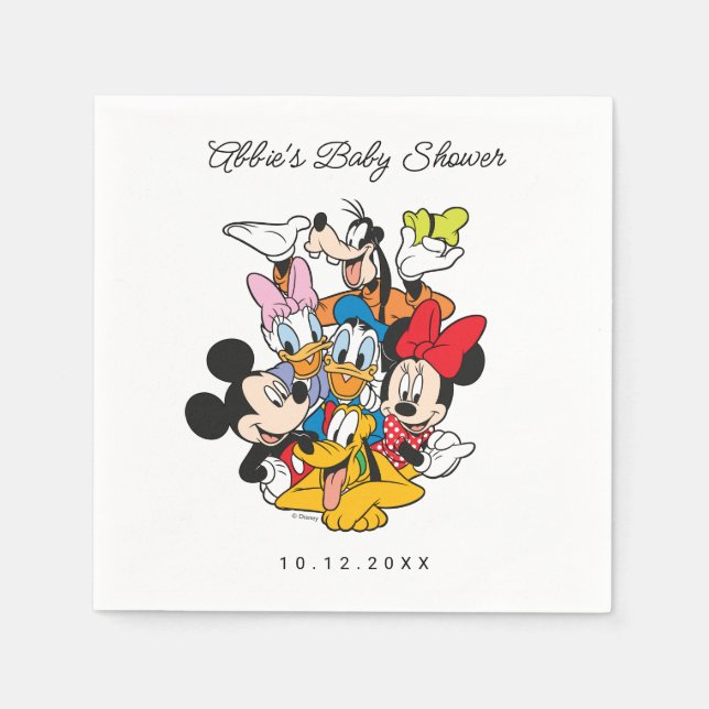 Disney's Mickey and Friends Baby Shower Napkin (Front)