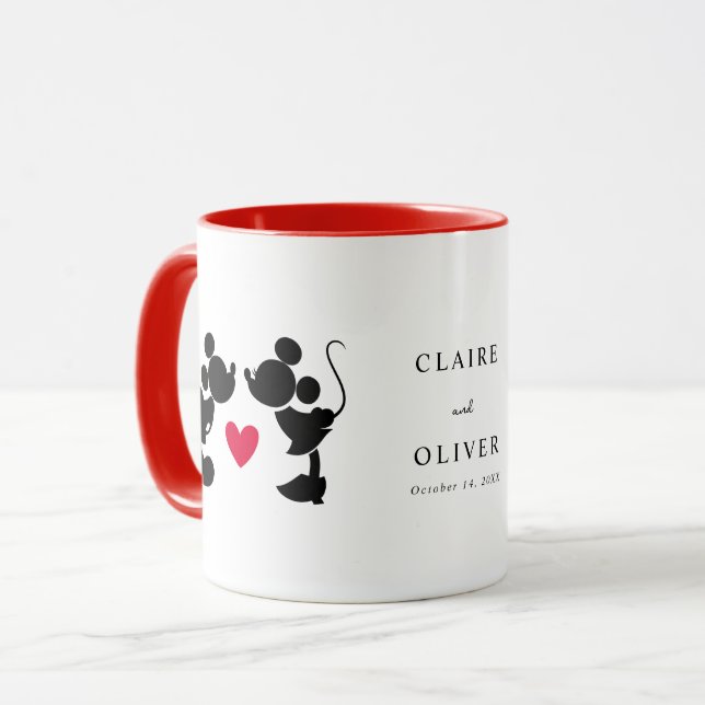 Disney's Mickey and Minnie Mouse Silhouette Mug (Front Left)