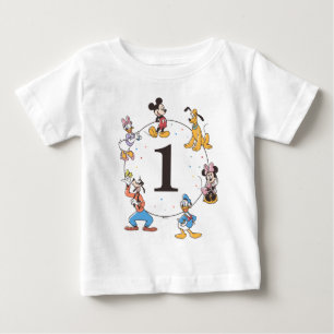 Disney's Mickey & Friends Character Birthday Baby T-Shirt