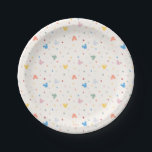 Disney's Mickey & Friends Character Birthday Paper Plate<br><div class="desc">These Mickey & Friends Confetti Pattern Paper Plates are a delightful addition to any Disney-themed party or celebration. Featuring a playful design of pastel-coloured confetti and Mickey Mouse silhouettes,  these plates bring charm and fun to your table setting.</div>
