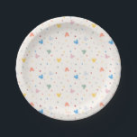 Disney's Mickey & Friends Character Birthday Paper Plate<br><div class="desc">These Mickey & Friends Confetti Pattern Paper Plates are a delightful addition to any Disney-themed party or celebration. Featuring a playful design of pastel-coloured confetti and Mickey Mouse silhouettes,  these plates bring charm and fun to your table setting.</div>