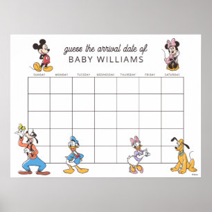 Disney's Mickey Mickey & Friends Baby Shower Poster