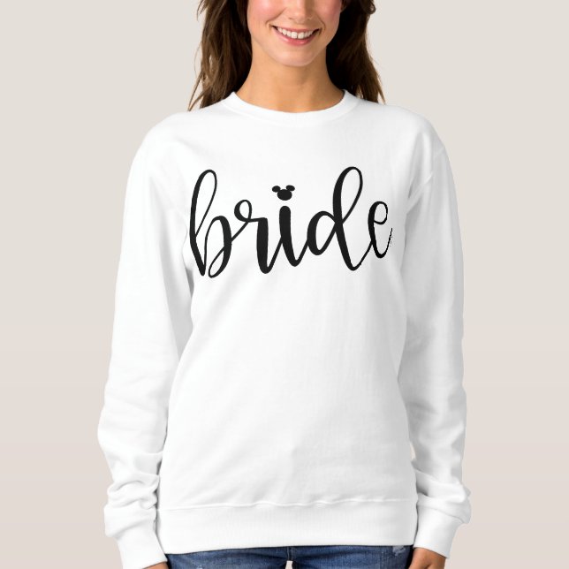 Disney's Minnie Mouse Bride Script Sweatshirt (Front)