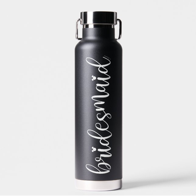 Disney's Minnie Mouse Bridesmaid Script Water Bottle (Front)
