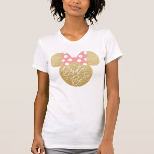 Disney's Minnie Mouse Gold and Pink Bride to Be T-Shirt