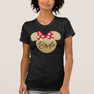 Disney's Minnie Mouse Gold and Red Bride T-Shirt