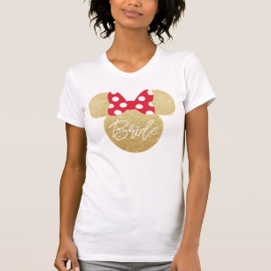 Disney's Minnie Mouse Gold and Red Bride T-Shirt