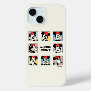 Disney's Minnie Mouse Grid iPhone 15 Case