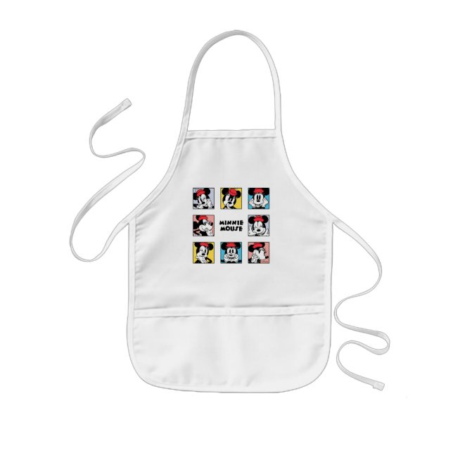 Disney's Minnie Mouse Grid Kids Apron (Front)