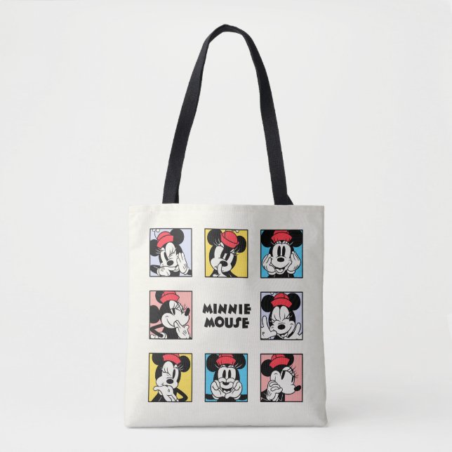 Disney's Minnie Mouse Grid Tote Bag (Front)