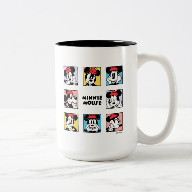 Disney's Minnie Mouse Grid Two-Tone Coffee Mug (Right)